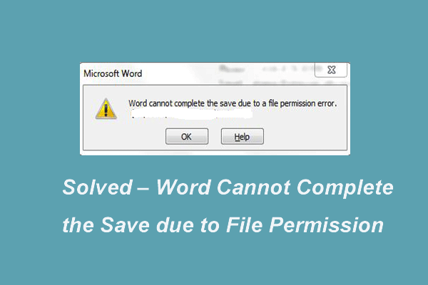 word cannot save due to file permission error word 2013